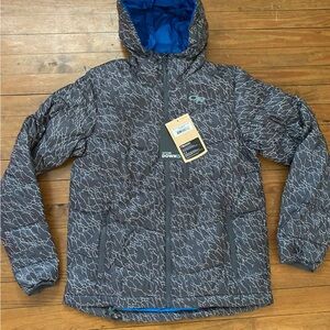 Outdoor Research Menβs Transcendent Down Jacket Storm Small